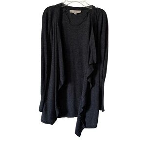 LOFT Cardigan Charcoal Gray Womens XS